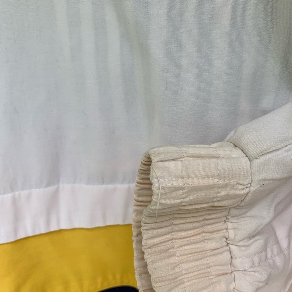 IZZI SPIRIT Vintage Jacket Sz Large Nautical Retro Preppy White And Yellow - Picture 6 of 13